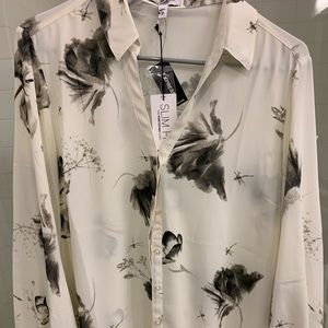 Express ivory blouse